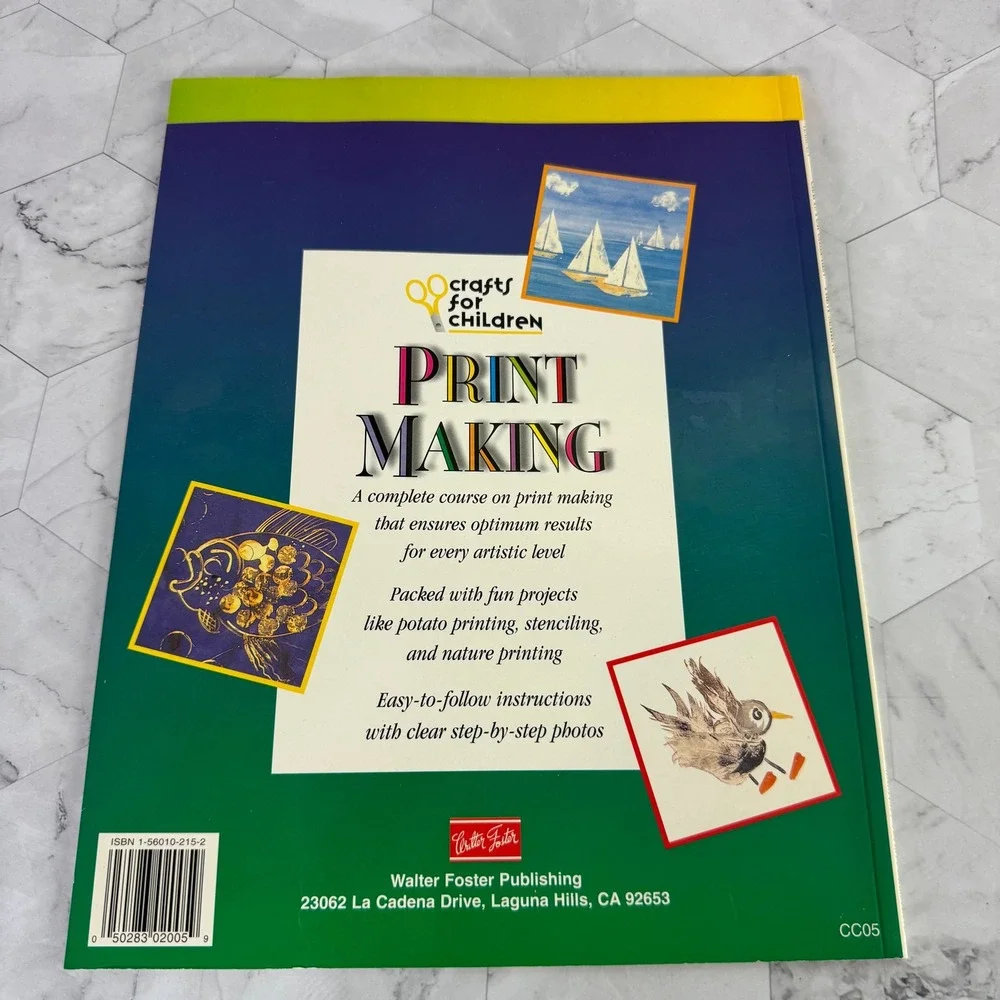 Print Making Crafts for Children Book Elisabeth Harden Walter Foster 1995‎ CC05